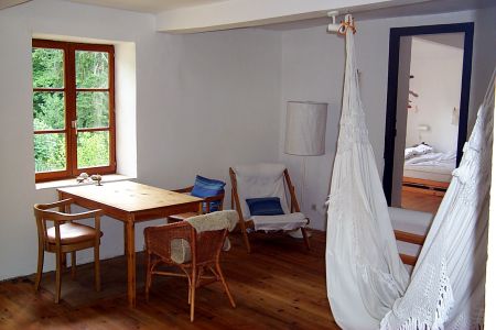 Ferienhaus-Wohnzimmer